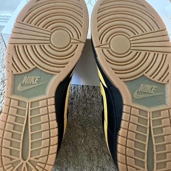 New Nike Dunk Low Taxi Custom By You Size 11.5 Gum Bottom Box Yellow Black - Picture 3 of 8